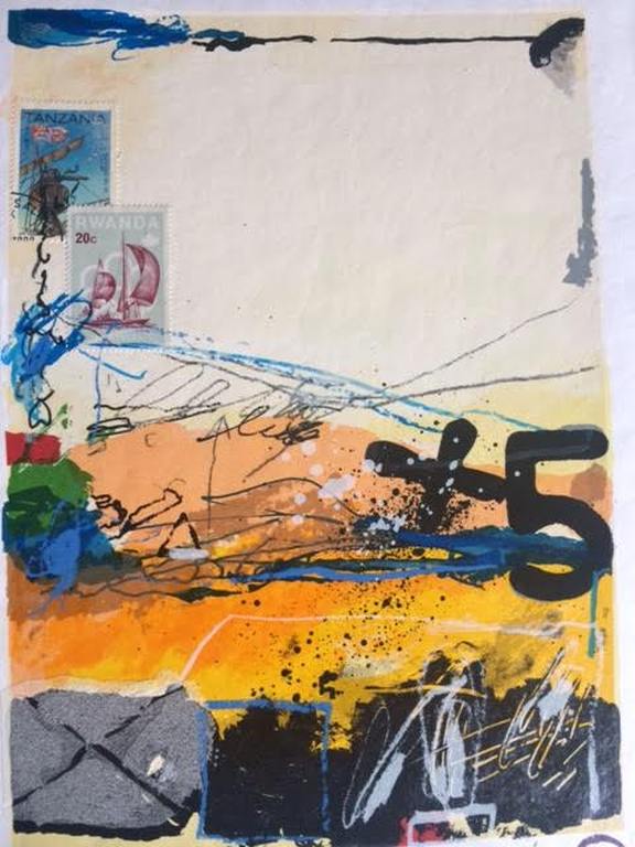 Theo Koster Zeefdruk en collage 5 verkocht voor € 80!