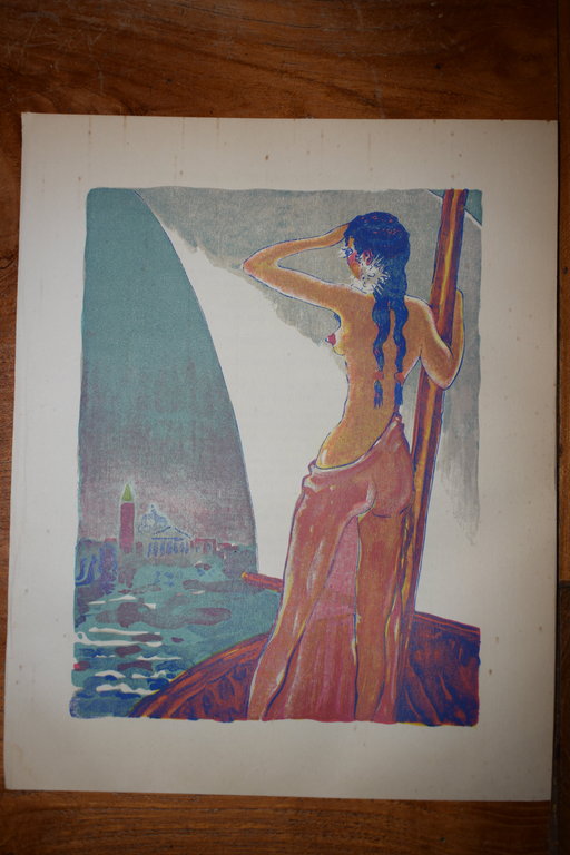 Kees van Dongen - Houtgravure - Rose-dans-le-calice chez le roi Derbas  kopen? Bied vanaf 35!