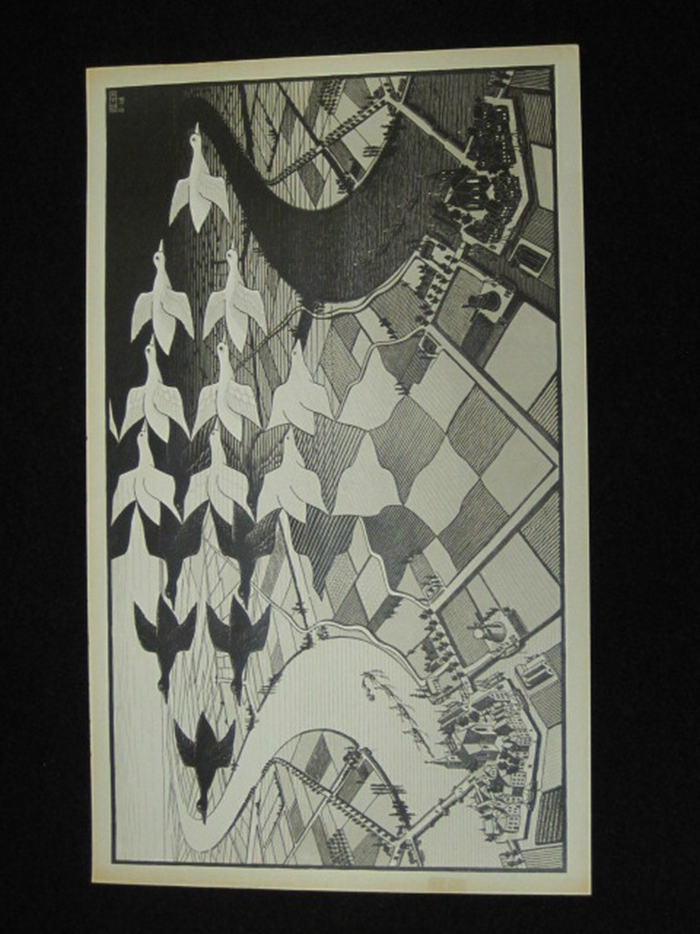 M.C.Escher1898-1972 oude lithografie  kopen? Bied vanaf 1!