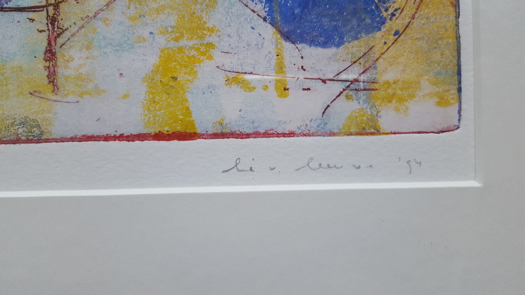 Lia van Leeuwen - kleurenets 34/40, handgesigneerd (ingelijst)  kopen? Bied vanaf 1!