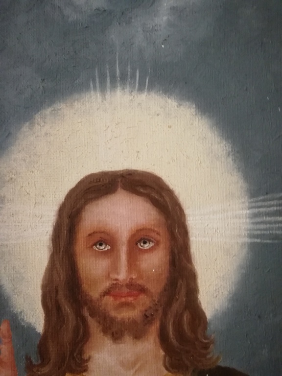 onbekend kunstenaar - olieverf op doek - religieus portret van Jezus kopen? Bied vanaf 1!