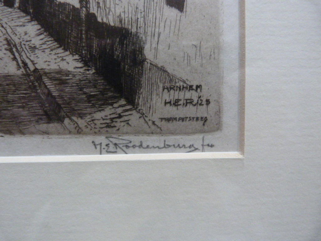 H.E. Roodenburg - Trompetsteeg / Eusebiustoren,  Arnhem. kopen? Bied vanaf 1!