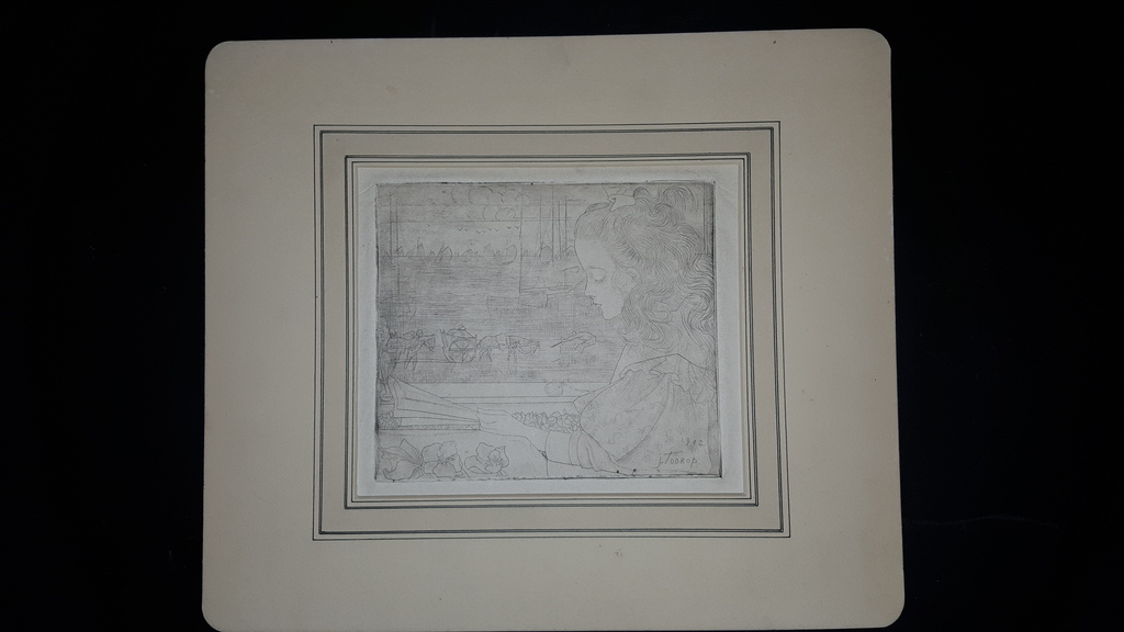 Jan Toorop - litho "meisje", gesigneerd in de plaat - 1902 kopen? Bied vanaf 59!