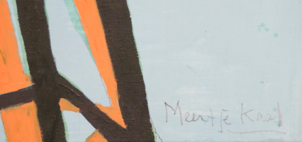 Meertje Kaal: Acryl en collage op doek, Stilleven - Ingelijst kopen? Bied vanaf 40!