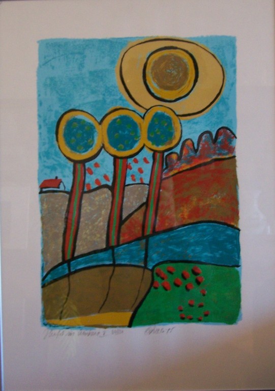 Clemens Briels,  Herfst in Limburg,  zeefdruk kopen? Bied vanaf 40!