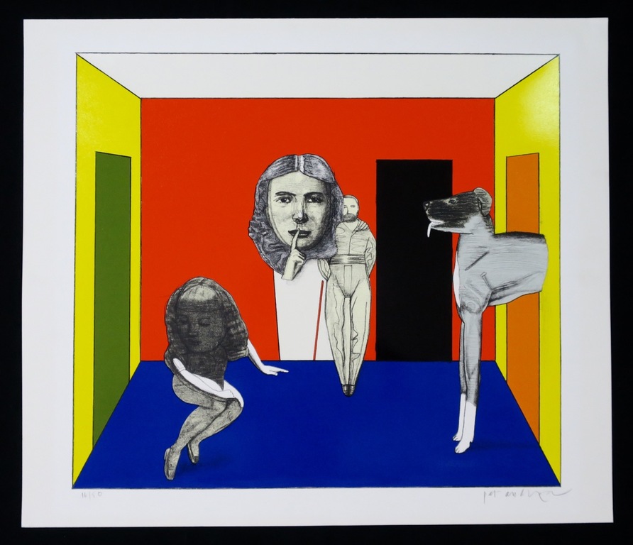 Pat Andrea: Gemengde grafische technieken, Zonder titel verkocht voor € 120!