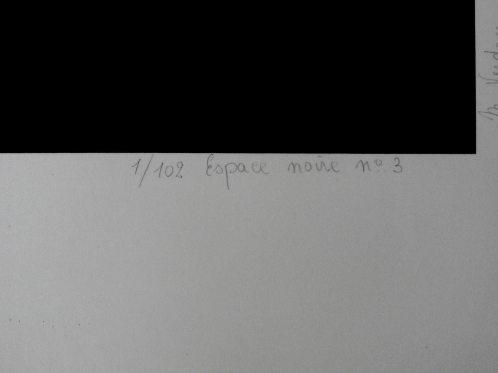 Marcel Verdren - Zeefdruk: geometrische compositie: Espace noir no. 3 kopen? Bied vanaf 150!