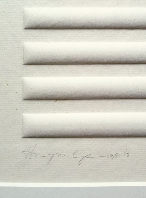 Harry van Kuyk - Abstracte compositie, reliëfdruk kopen? Bied vanaf 100!