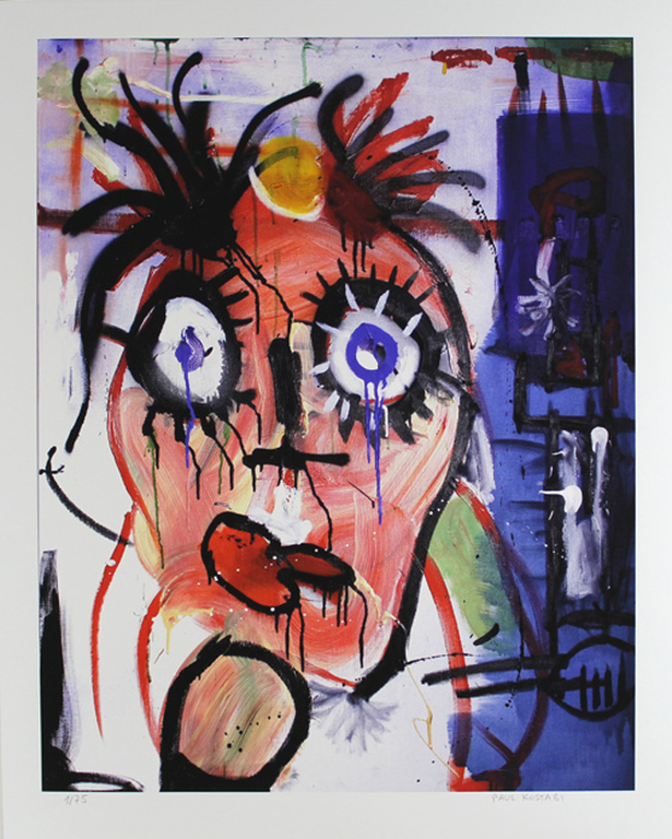 Paul Kostabi : Compositie (giclee op papier) kopen? Bied vanaf 1!