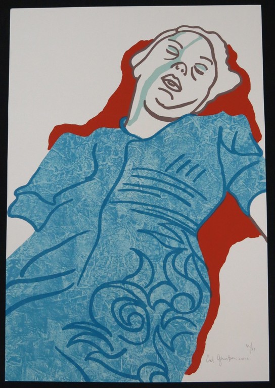 Ad Gerritsen: Zeefdruk, Slapende vrouw kopen? Bied vanaf 1!