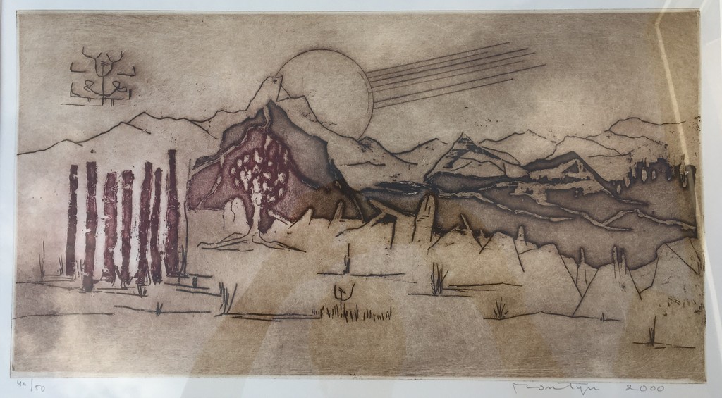 Jan Montyn, kleuren ets Berge du Mekon I kopen? Bied vanaf 295!