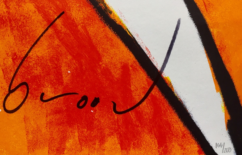 Herman Brood - Originele Handgesigneerde Zeefdruk: "Golfer" kopen? Bied vanaf 1!