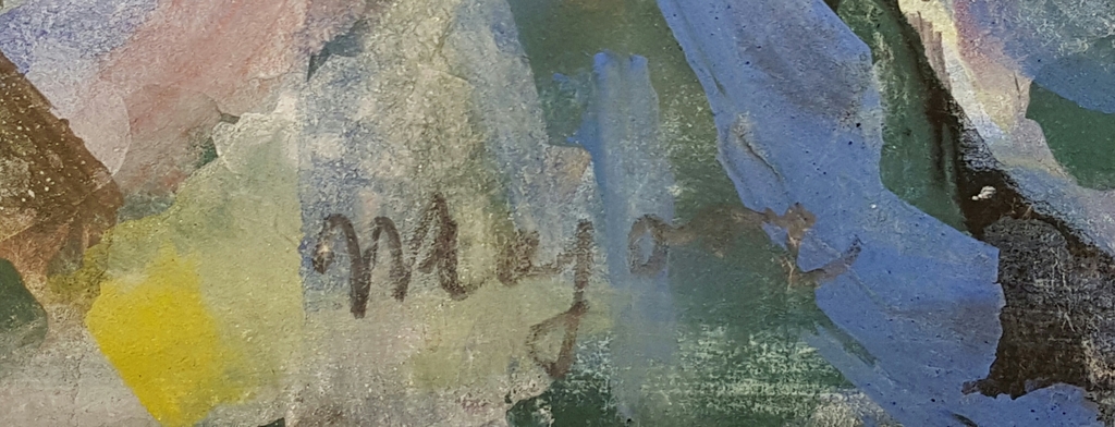 Bert Majoor gouache op krant kopen? Bied vanaf 100!