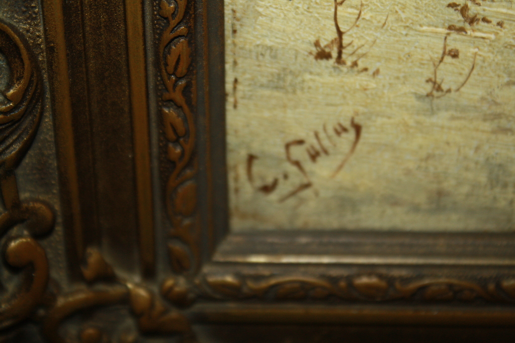 WINTERLANDSCHAP met HUIFKAR van CORN GALLAS 1885-1967 kopen? Bied vanaf 125!