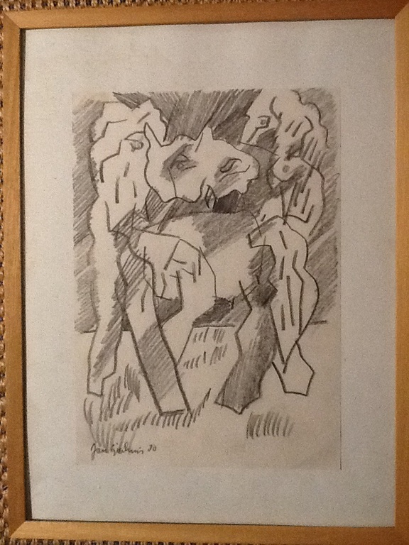 Jan Sierhuis: tekening met potlood, geen titel verkocht voor € 60!