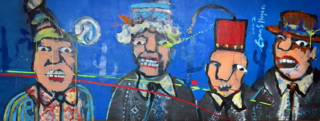 Authentiek en groot werk Espen Greger Hagen verkocht voor € 1295!