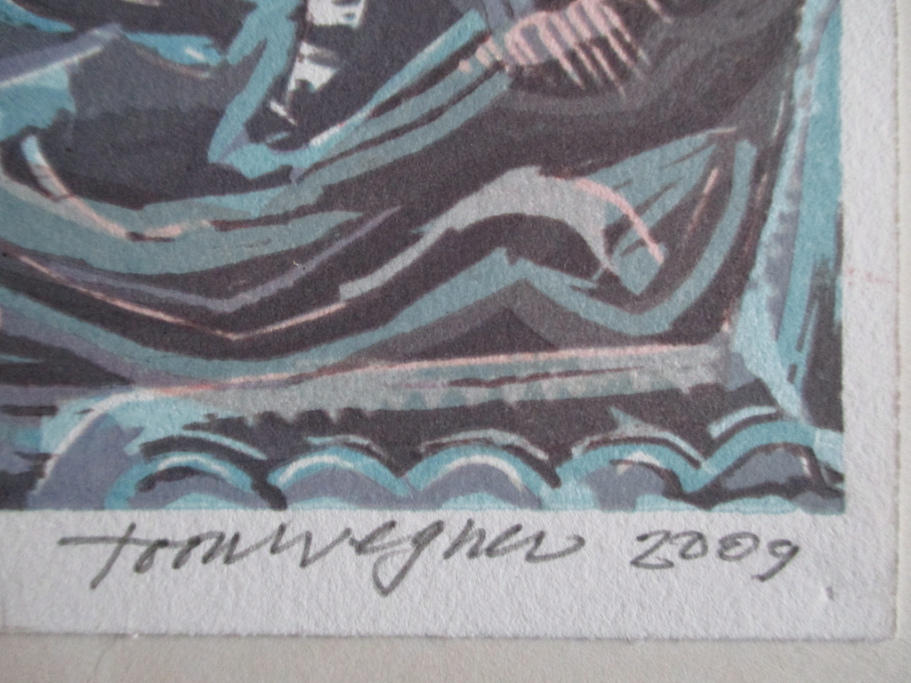 Toon Wegner, linosnede, 2009 kopen? Bied vanaf 15!