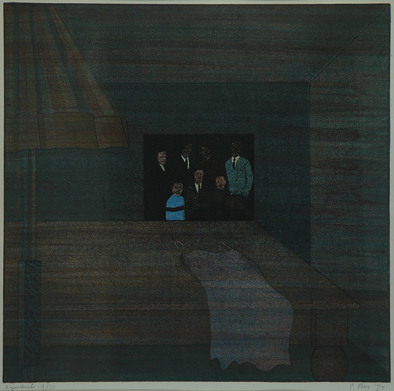 Peter Bes: De jurk - ingelijste litho, 1974 kopen? Bied vanaf 85!