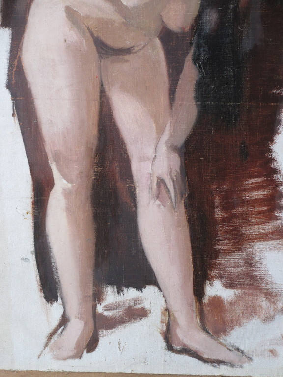 Gerard de Wit - Gerard de Wit, Reclining Nude, Olieverf op doek op board kopen? Bied vanaf 1!