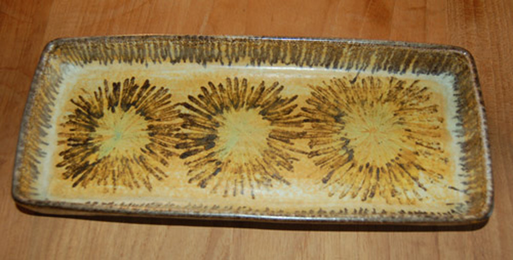 Keramiek schaal met zonnebloemen- Bangharen Denmark kopen? Bied vanaf 25!