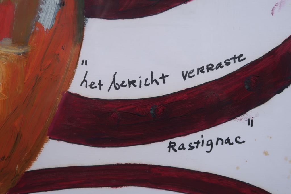 Meertje Kaal: Olieverf op papier, Het bericht verraste Rastignac - Ingelijst kopen? Bied vanaf 1!