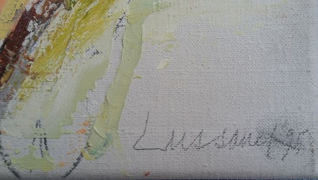 Paul de Lussanet - Silhouet naakt - olieverf op doek - gesigneerd - 1995 kopen? Bied vanaf 265!