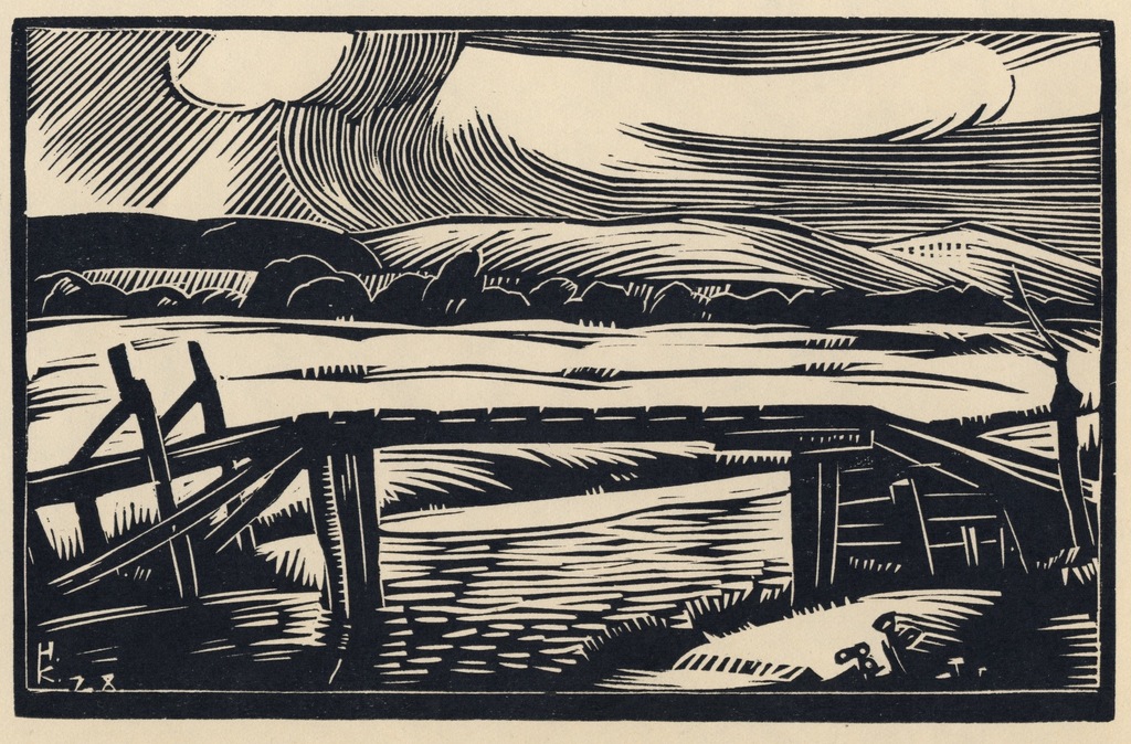 Han Krug: 12 houtsneden – Stille Plekjes verkocht voor € 115!