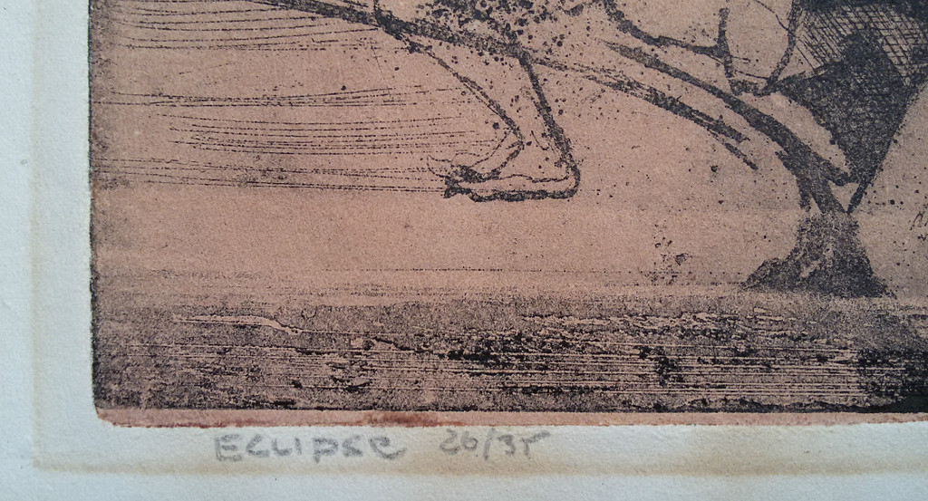 Ru van Rossem - Eclipse, aquatint ets met reliëfdruk kopen? Bied vanaf 1!