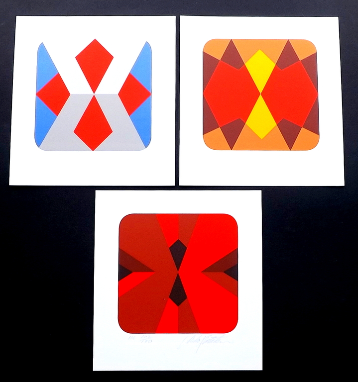 Marko Spalatin - 3x gesigneerde litho - titel: Row I, II, III. kopen? Bied vanaf 1!