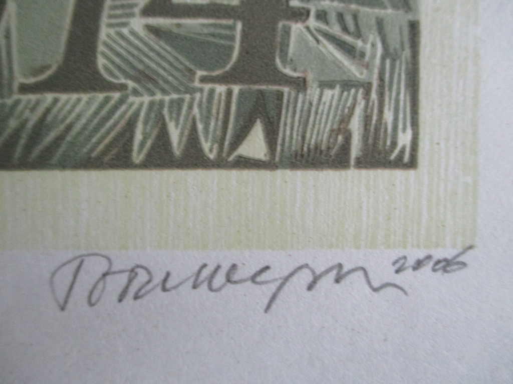 Toon Wegner, Linosnede, "Paul Klee/August Macke" 2006 kopen? Bied vanaf 15!