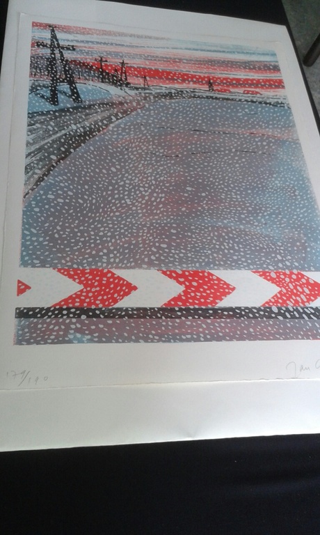 Jan Cremer: kleurenlitho, WINTER kopen? Bied vanaf 75!