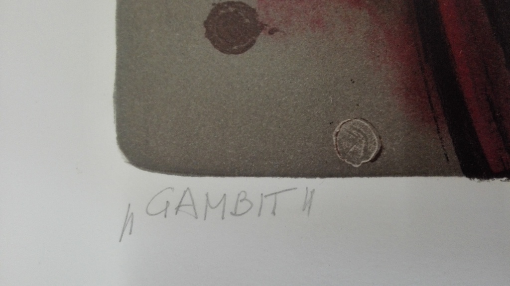 Jacele Zabonski, zeefdruk op papier, Gambit kopen? Bied vanaf 10!
