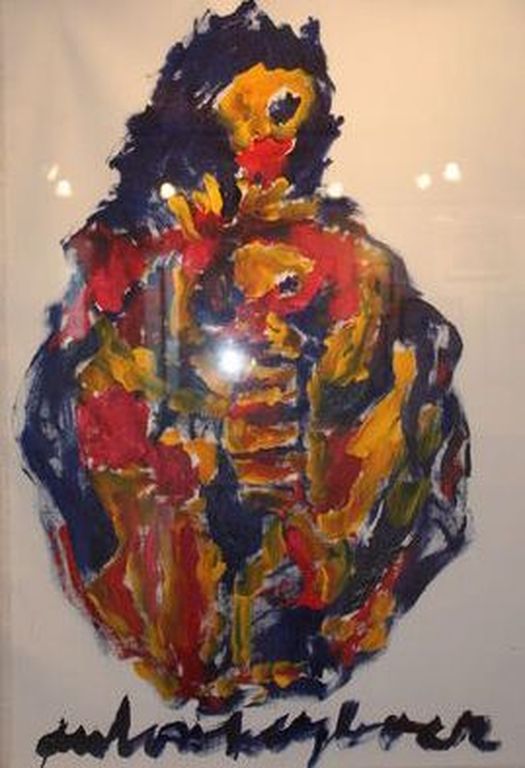 Anton Heyboer Madonna / Gezegende - olieverf op linnen - gesigneerd - 1989 kopen? Bied vanaf 1350!