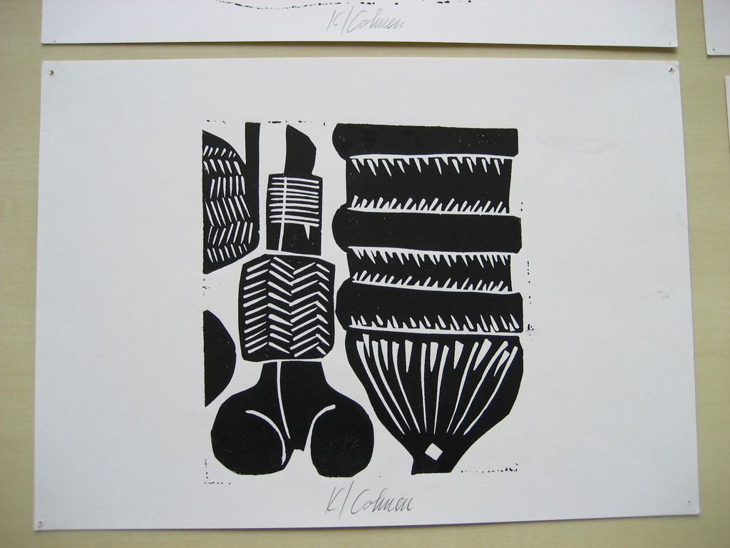 Karl Cohnen,linosnede's 3 stuks, kopen? Bied vanaf 1!