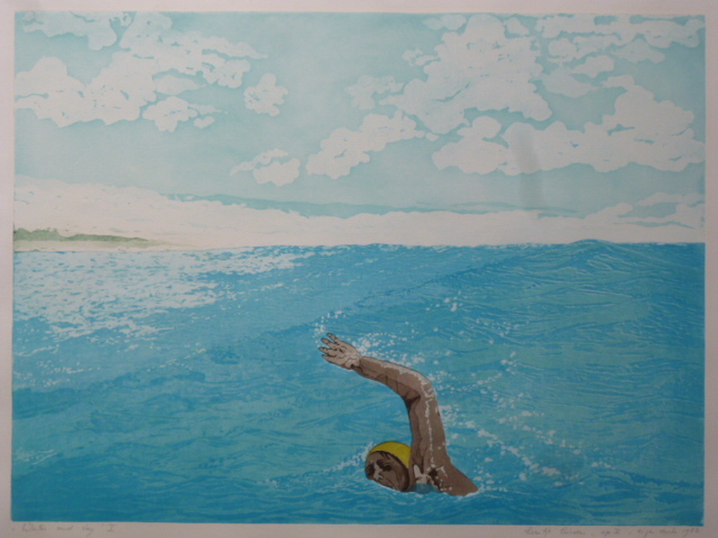 Leentje Linders - kleurenets - Water and sky I verkocht voor € 90!