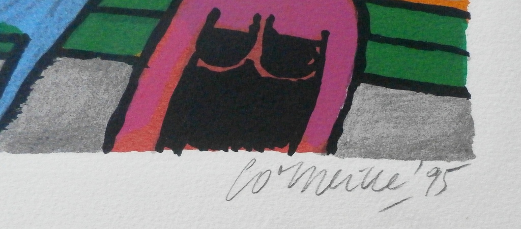 Corneille - ingelijste zeefdruk: Le voyage - 1995  kopen? Bied vanaf 110!