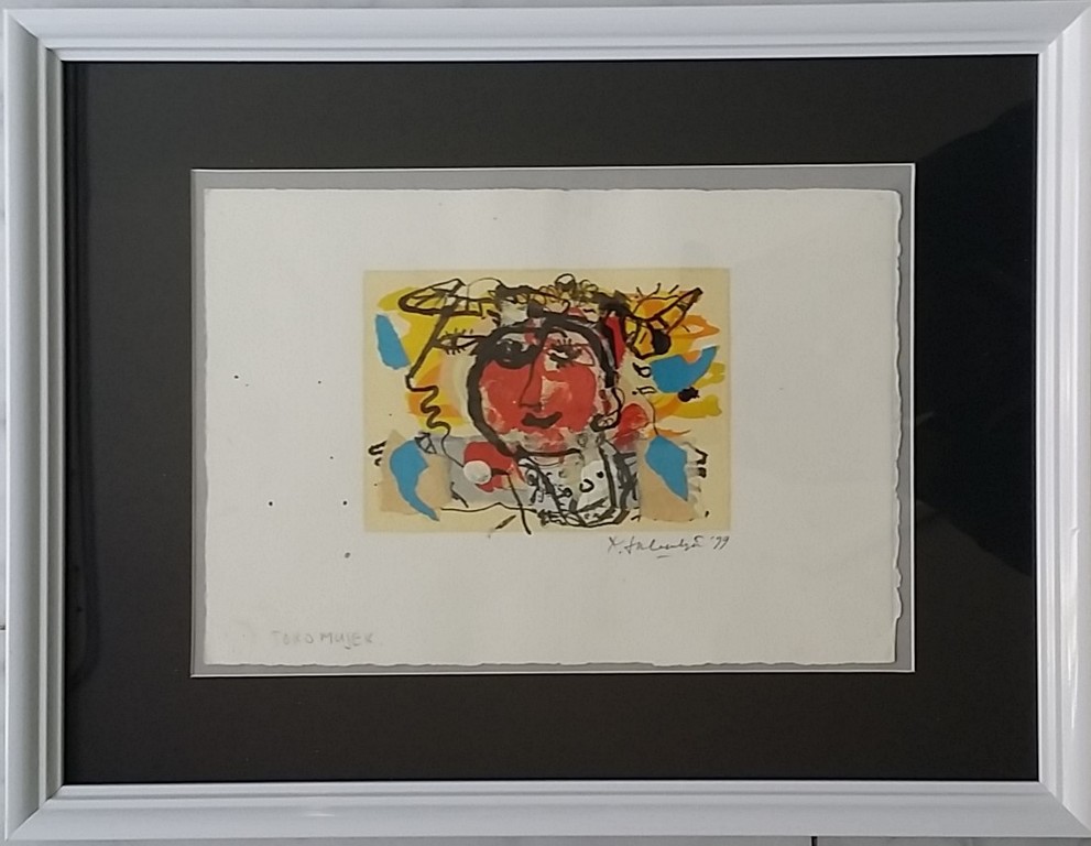 Kees Salentijn - Kees Salentijn -- Gouache - toro Mujer kopen? Bied vanaf 100!