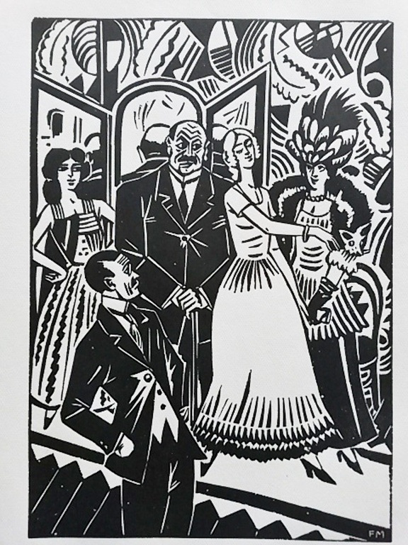 Frans Masereel, houtsnede, uit La Ville 1928 verkocht voor € 60!
