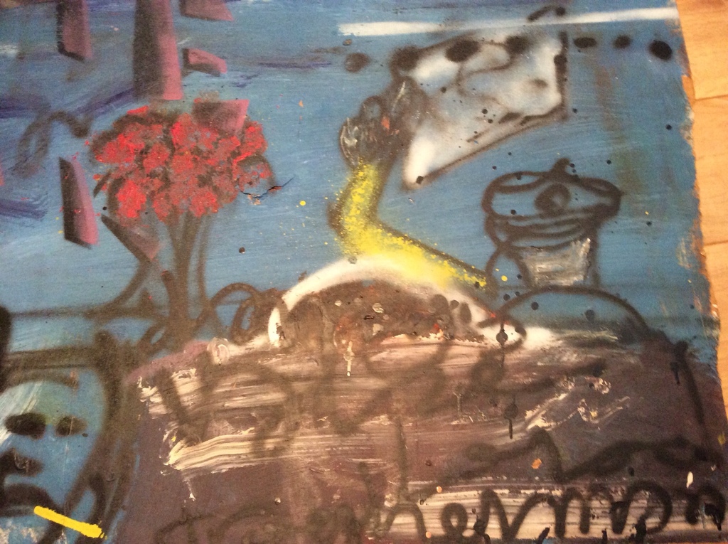 Herman Brood origineel schilderij op board kopen? Bied vanaf 1!