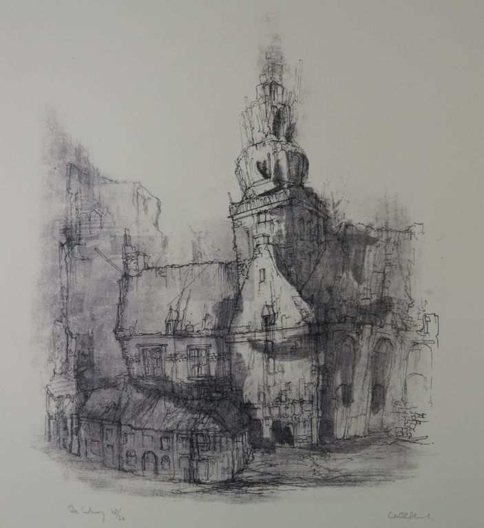 Dirkje Kuik: Litho, De waag (in Alkmaar) verkocht voor € 40!