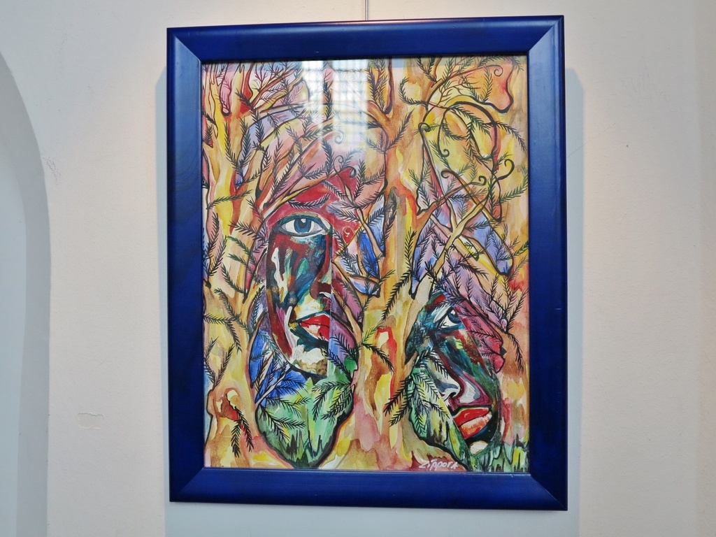 Zippora Meijer Between The Forces Of Nature aquarel op papier 48/57  incl lijst kopen? Bied vanaf 1!