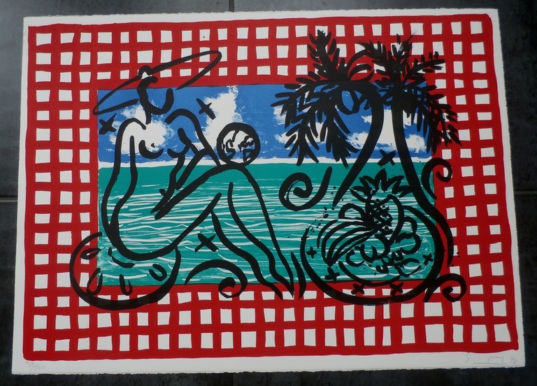 Stefan Szczesny - grote kleurrijke litho - 1998 kopen? Bied vanaf 79!