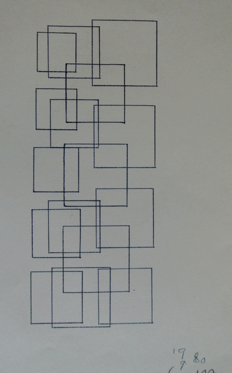 Siep van den Berg. -Variaties op een thema IV- Pentekening. 1980.Handgesigneerd. kopen? Bied vanaf 69!