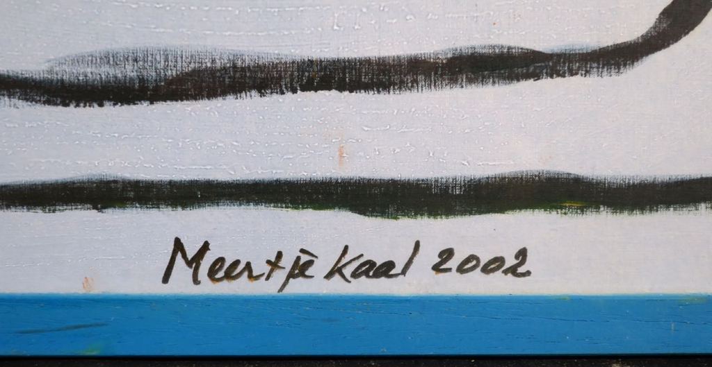 Meertje Kaal: Olieverf op papier, De hoeksteen van de samenleving - Ingelijst kopen? Bied vanaf 20!