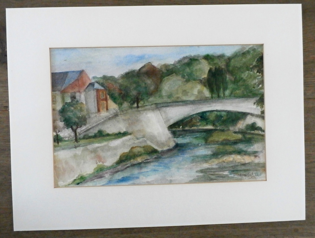 Onbekende kunstenaar - aquarel: Dürbuy (België) - 1983 kopen? Bied vanaf 1!