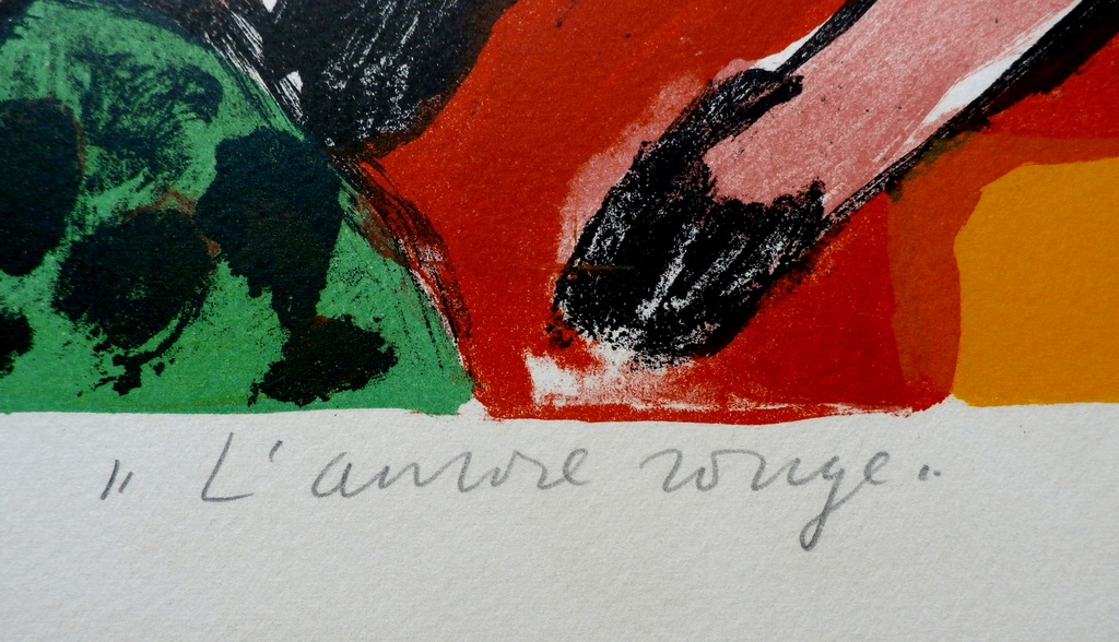 Corneille - litho: L' aurore rouge - 1967 - oplage: 190 stuks kopen? Bied vanaf 350!