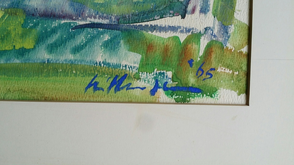 Onbekend, Aquarel, Bosgezicht kopen? Bied vanaf 79!