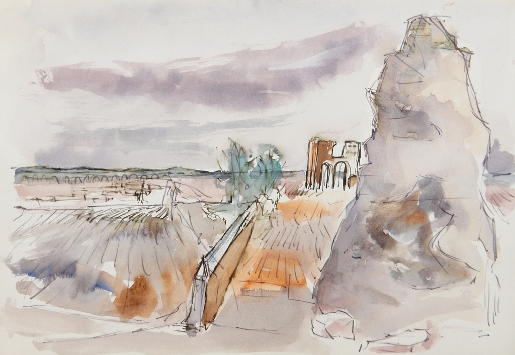 Gras Heyen (1917-1988) - Twee aquarellen kopen? Bied vanaf 75!