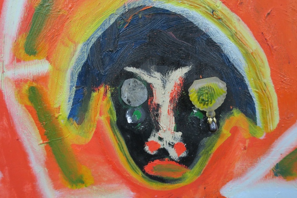 Meertje Kaal: Acryl en Olieverf op doek, Foute, maar tevreden tekkel - Ingelijst kopen? Bied vanaf 1!