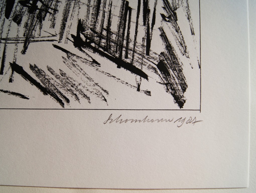 Jan Schoonhoven abstracte zeefdruk uit 1987 gesigneerd. kopen? Bied vanaf 325!